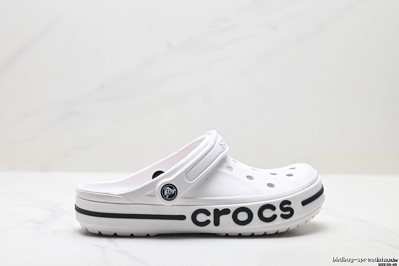 White trendy style of Crocs clogs