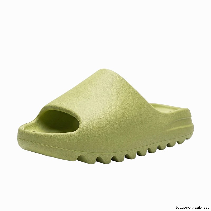 Yeezy matte apple green slippers